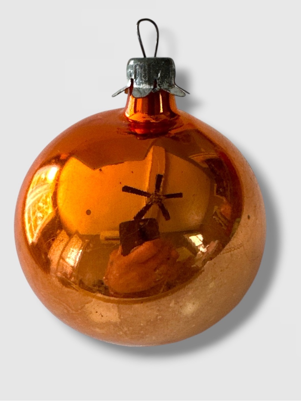 VINTAGE 30'S ORANGE CHRISTMAS ORNAMENT